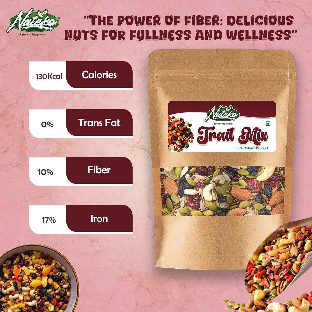 Trail Mix Dry Fruits – Daily Power Booster | Premium Nuts, Seeds & Berries Mix | Nuteko Health Food