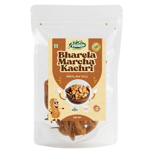 Bharela Marcha Kachari Online | Roasted Gujarati Spicy Snack | Nuteko Health Food