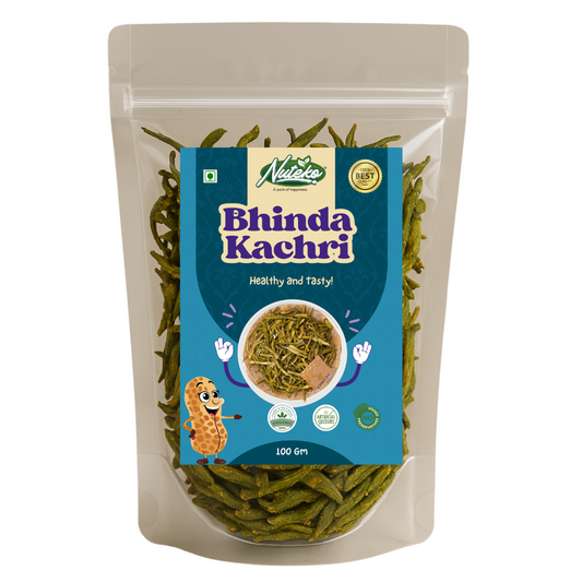 Bhinda Kachari Online | Bhindi (Okra) Flavoured Roasted Gujarati Snack | Nuteko Health Food
