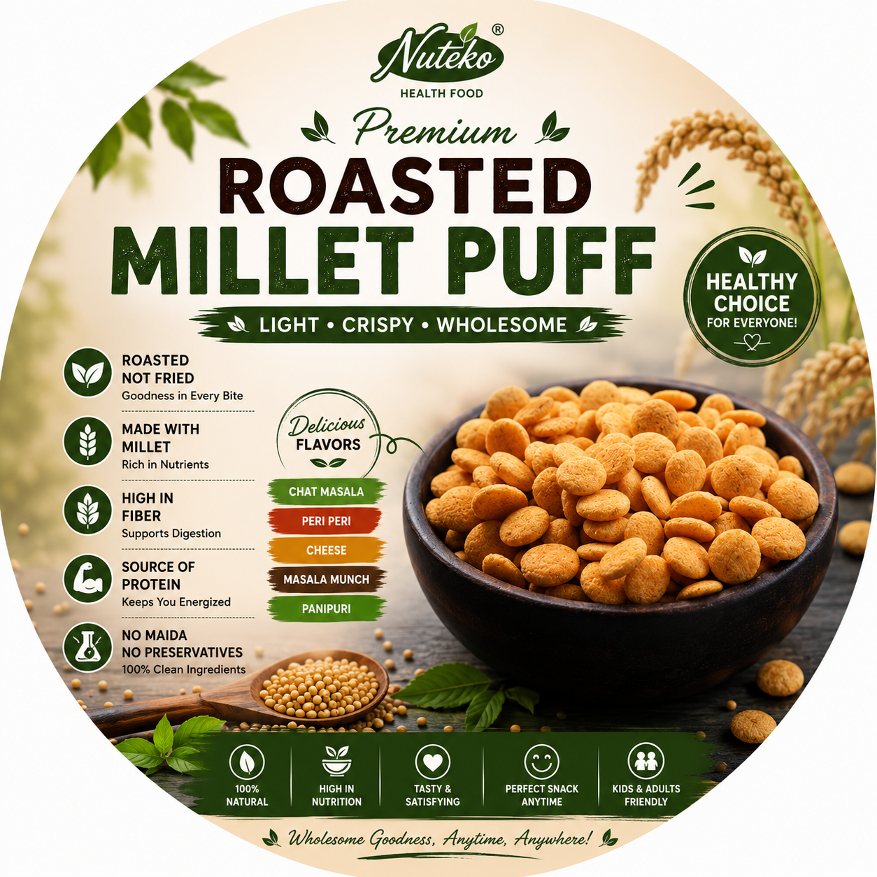 Roasted Millet Puff