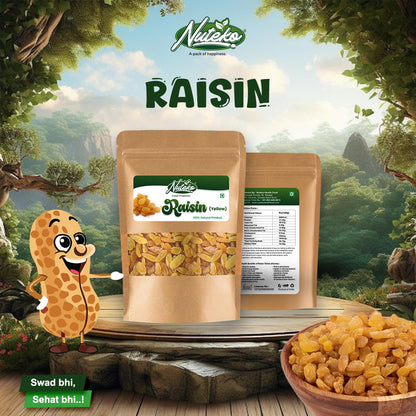 Premium Yellow Raisins (Kismis) – Naturally Sweet & Nutrient-Rich Dry Fruit