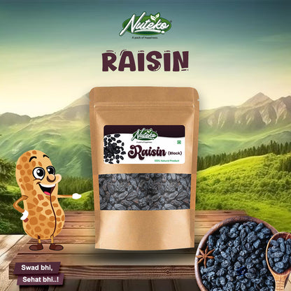 Premium Black Raisins (Kali Kishmish) – Naturally Sweet & Nutrient-Rich Dry Fruit