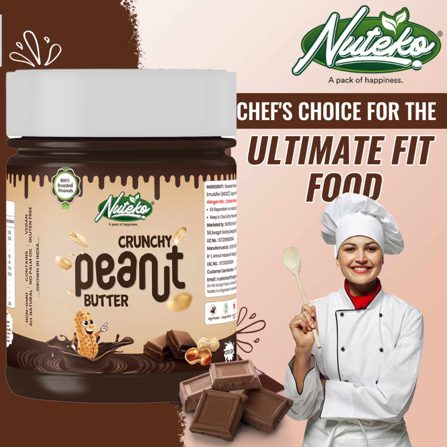 Chocolate Crunchy Peanut Butter – Rich Chocolate & Crunchy Peanut Goodness