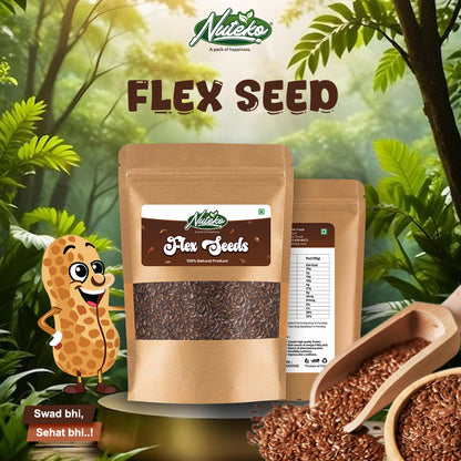 Flax Seeds (Plain) – Premium Quality | Rich in Omega-3 & Fiber