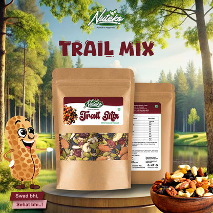 Trail Mix Dry Fruits – Daily Power Booster | Premium Nuts, Seeds & Berries Mix | Nuteko Health Food