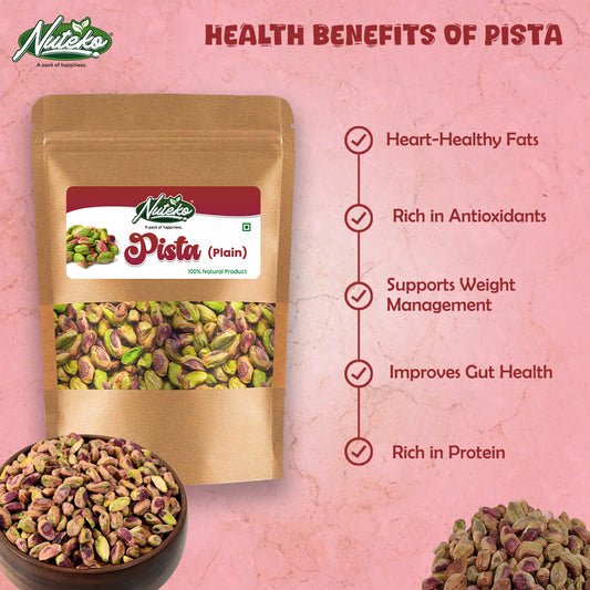 Plain Pistachio Without Shell (Pista) – Premium Quality | Healthy &amp; Nutrient-Rich Dry Fruit
