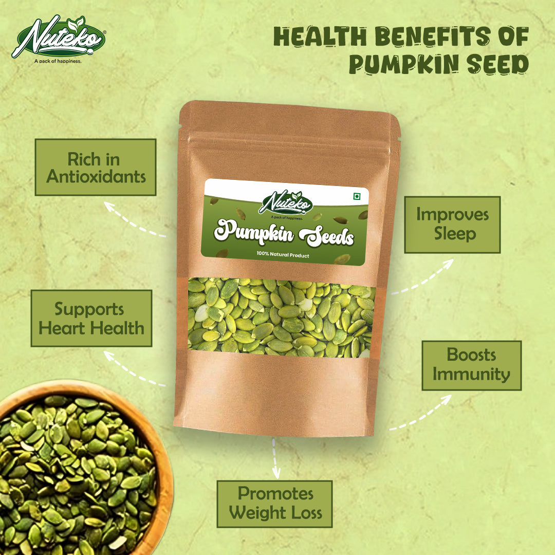 Pumpkin Seeds (Kaddu Ke Beej) – Premium Quality | Protein & Nutrient Rich Superfood