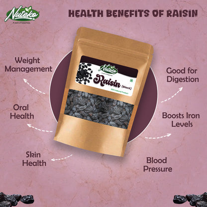 Premium Black Raisins (Kali Kishmish) – Naturally Sweet & Nutrient-Rich Dry Fruit
