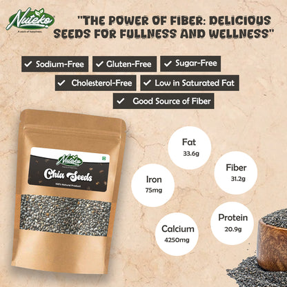 Chia Seeds – Rich in Fiber, Protein & Omega-3 | Premium Superfood