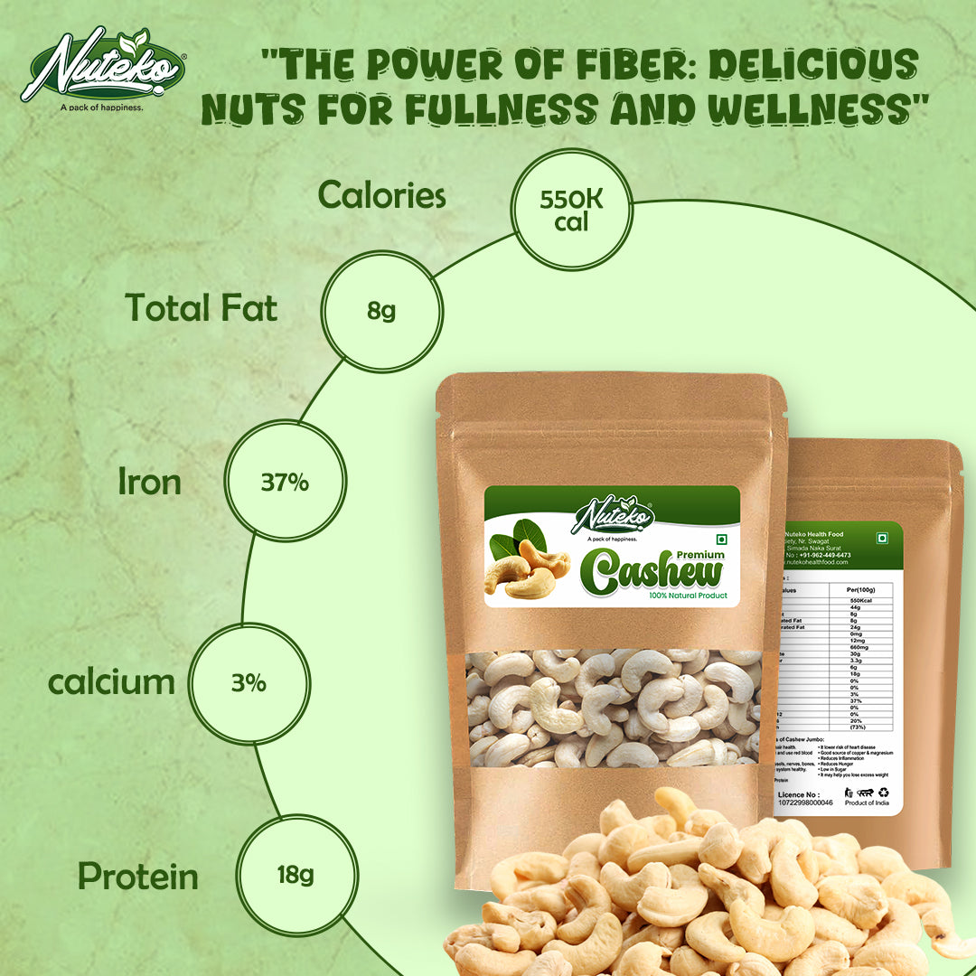 Premium Cashews (Kaju) – Crunchy, Creamy & Nutrient-Rich Dry Fruit