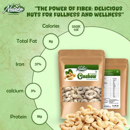 Premium Cashews (Kaju) – Crunchy, Creamy & Nutrient-Rich Dry Fruit