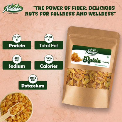 Premium Yellow Raisins (Kismis) – Naturally Sweet & Nutrient-Rich Dry Fruit