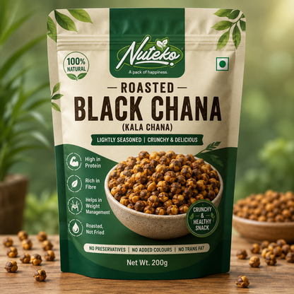 Roasted Chana 200g | High Protein Healthy Snack | Nuteko Health Food