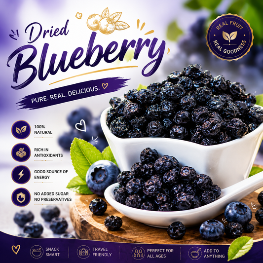 Premium Dried Blueberries – Naturally Sweet, Juicy & Antioxidant-Rich Superfood