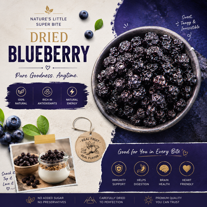 Premium Dried Blueberries – Naturally Sweet, Juicy & Antioxidant-Rich Superfood