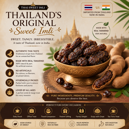 Thailand Sweet Imli | Authentic Thai Tamarind Candy | Nuteko Health Food