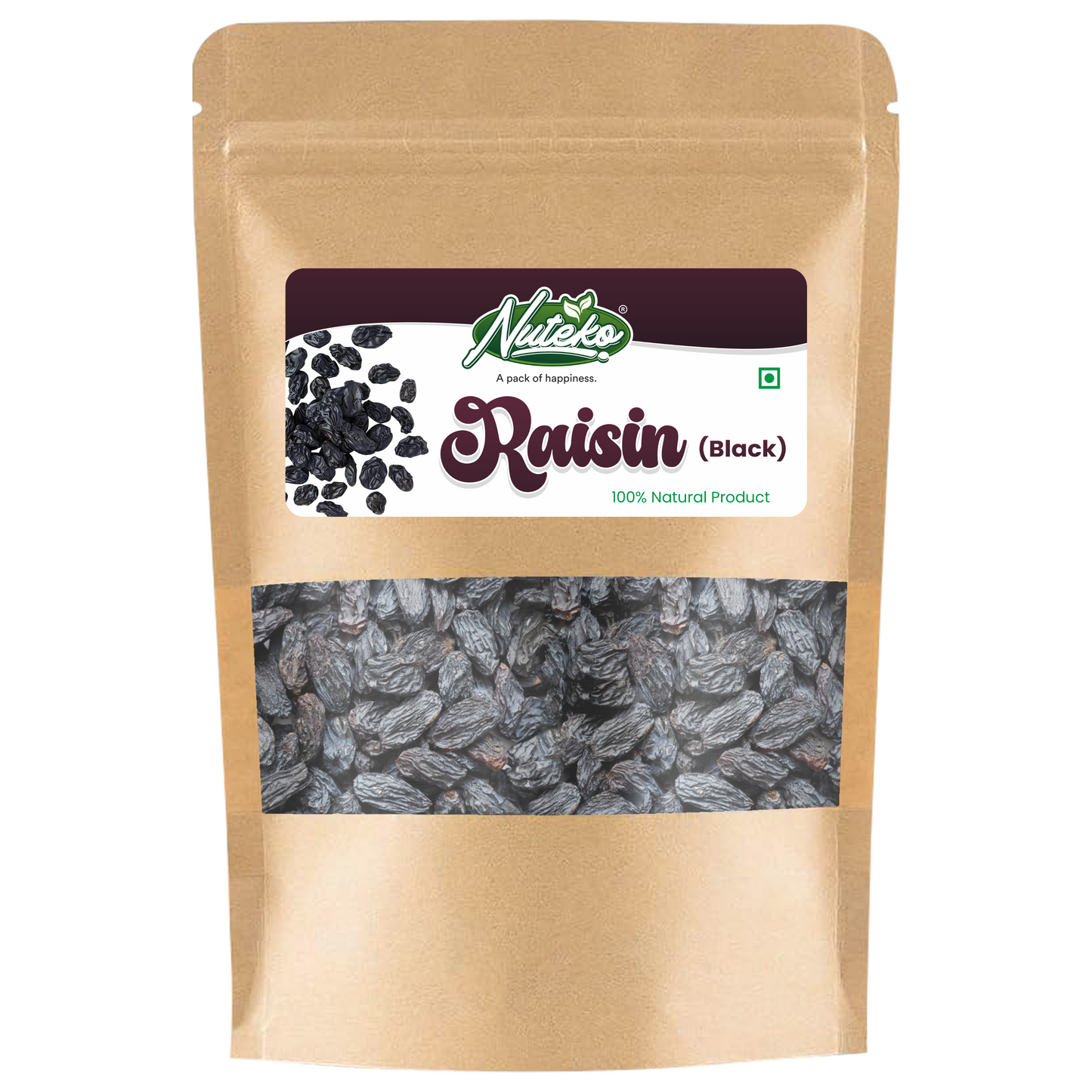 Premium Black Raisins (Kali Kishmish) – Naturally Sweet & Nutrient-Rich Dry Fruit