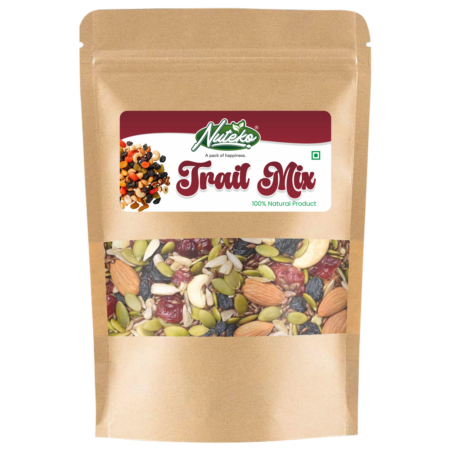 Trail Mix Dry Fruits – Daily Power Booster | Premium Nuts, Seeds & Berries Mix | Nuteko Health Food