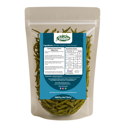 Bhinda Kachari Online | Bhindi (Okra) Flavoured Roasted Gujarati Snack | Nuteko Health Food