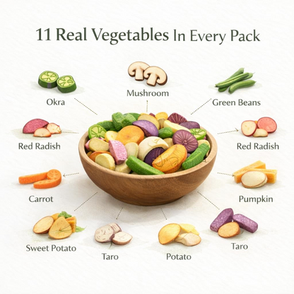 Nuteko Dried Masala Vegetables | Healthy Vegetable Snack Online